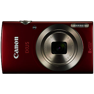 Canon IXUS 175 Digital Camera, HD 720p, 20MP, 8x Optical Zoom, 16x Zoom Plus, 2.7 LCD Screen with Wrist Strap Red Canon IXUS 175 Digital Camera, HD 720p, 20MP, 8x Optical Zoom, 16x Zoom Plus, 2.7 LCD Screen with Wrist Strap Red